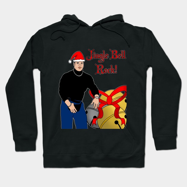 Jingle Bell Dwayne Hoodie by Elbow Drop Art